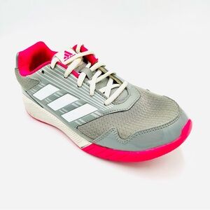 Adidas Altarun K Running Shoes Gray Pink Lightweight Kids Sneakers girls size 3